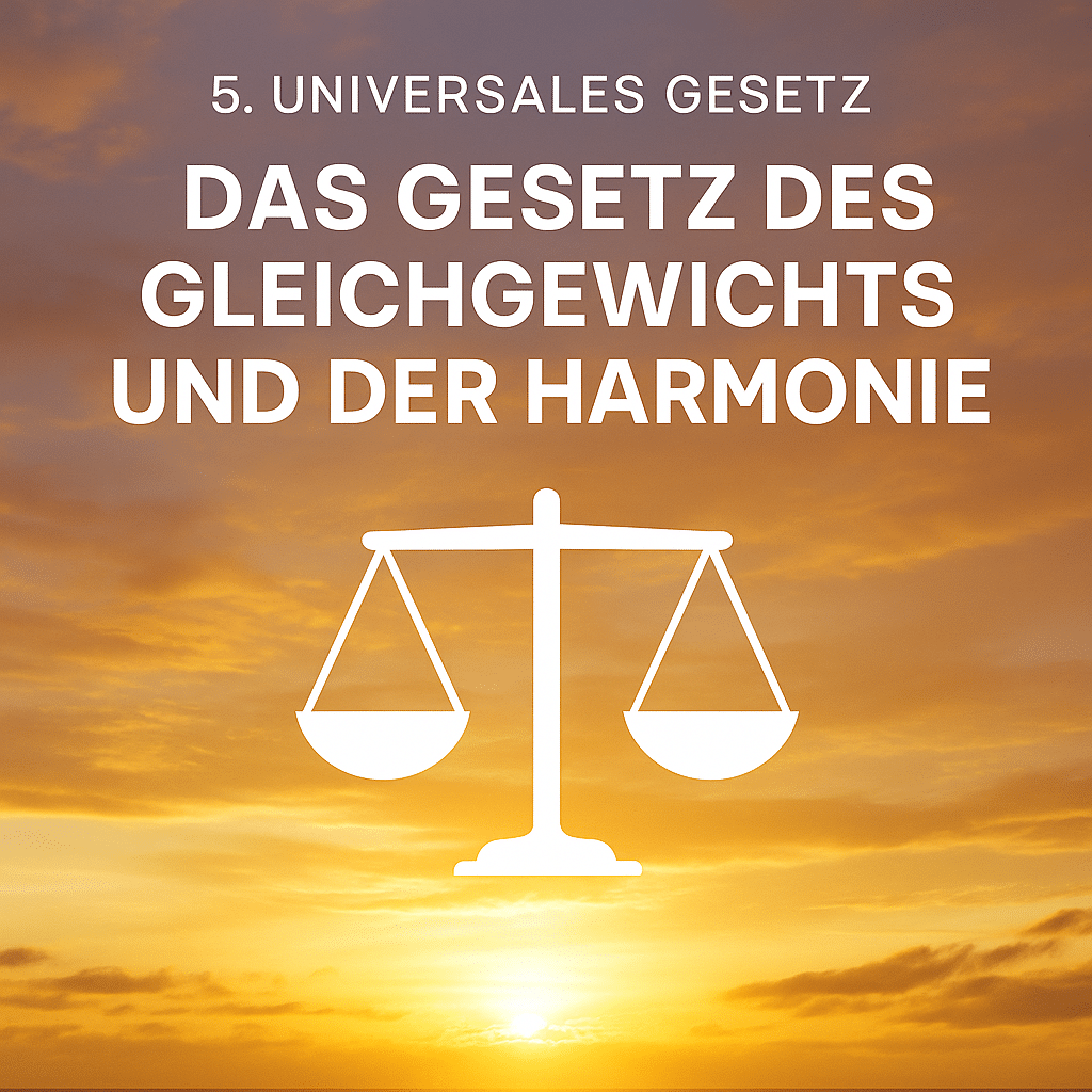 Das Gesetz des Gleichgewichts und der Harmonie