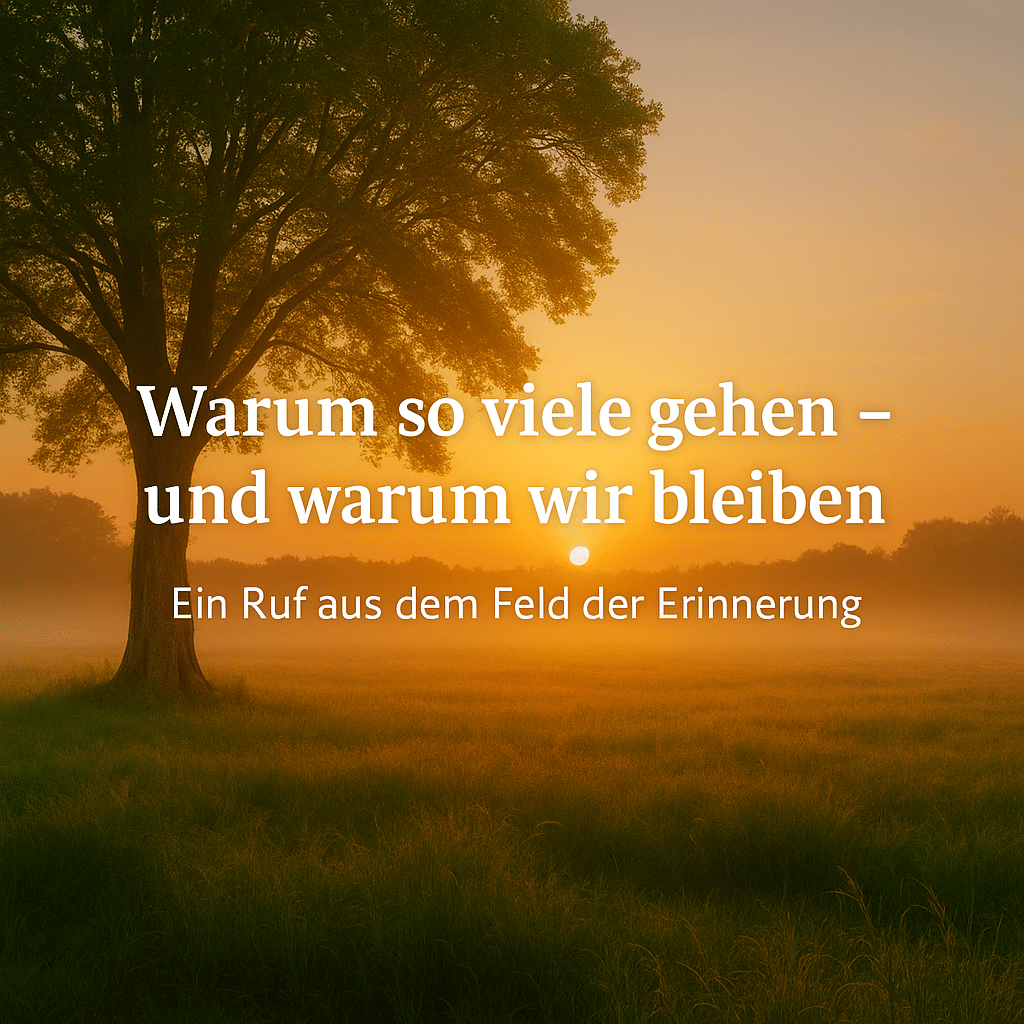 Warum so viele gehen – und warum wir bleiben